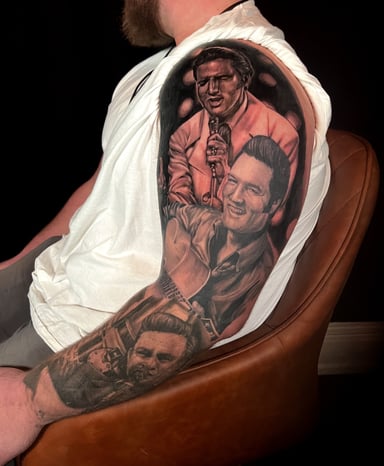TattooGigs tattoo from Johnny  F tattoo artist (Realism, Portrait, Black and grey style)
