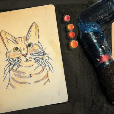 TattooGigs tattoo from Isabelle R tattoo artist (Illustrative, Sketch, Watercolor, Fine-line style)
