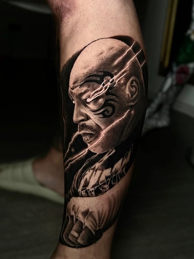 TattooGigs tattoo from Άγγελος Τ tattoo artist (Realism, Portrait, Black and grey, Surrealism style)