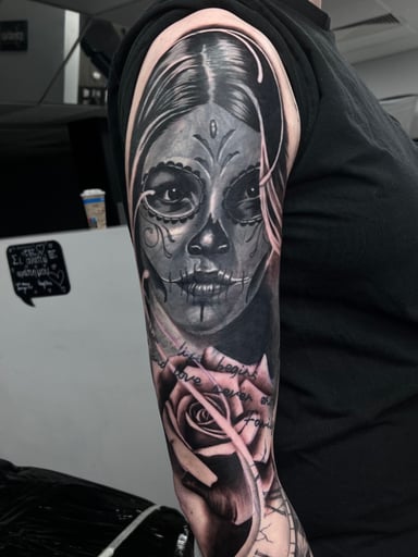 TattooGigs tattoo from Άγγελος Τ tattoo artist (Realism, Black and grey, Surrealism style)