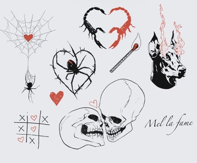 TattooGigs tattoo from Meghan H tattoo artist (Blackwork, Horror, Illustrative style)
