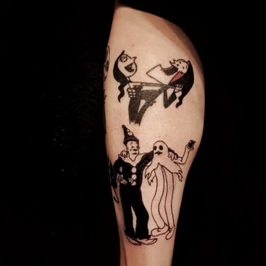 TattooGigs tattoo from Gheorghe  A tattoo artist (Blackwork, Horror, Illustrative style)
