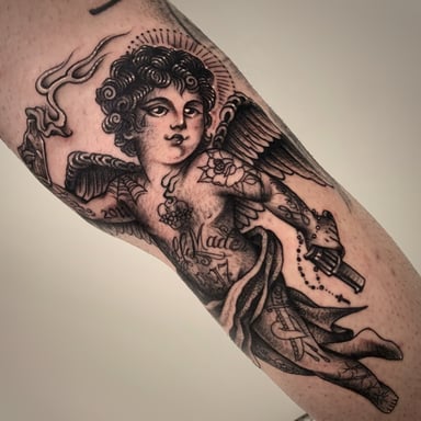 TattooGigs tattoo from Stefania C tattoo artist (Black and grey, Blackwork, Illustrative style)