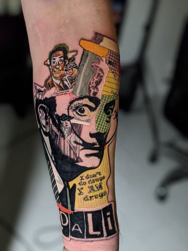 TattooGigs tattoo from Dmytro  K tattoo artist (Trash polka style)