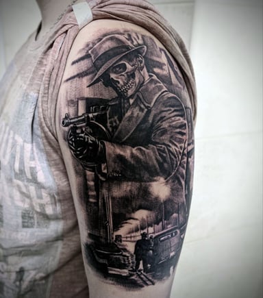 TattooGigs tattoo from Dmytro  K tattoo artist (Realism, Portrait, Black and grey, Chicano style)
