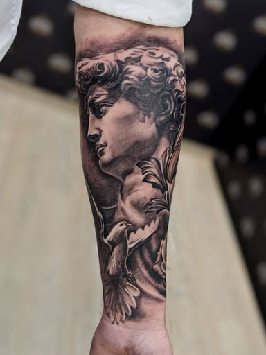 TattooGigs tattoo from Dmytro  K tattoo artist (Realism, Portrait, Black and grey style)