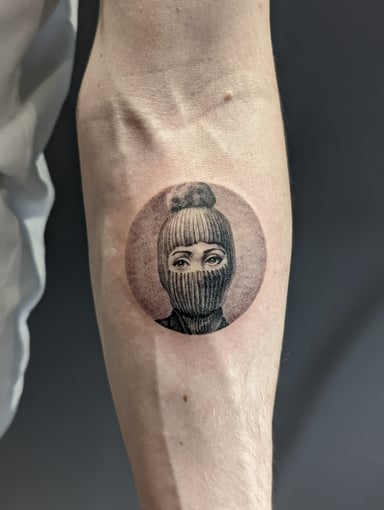TattooGigs tattoo from Dmytro  K tattoo artist (Portrait, Black and grey, Minimalist style)