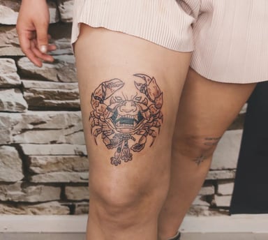 TattooGigs tattoo from Kat A tattoo artist (Japanese traditional, Blackwork style)