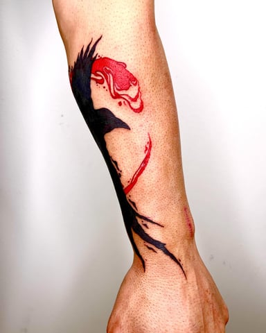 TattooGigs tattoo from Sergiy G tattoo artist (Trash polka, Blackwork style)