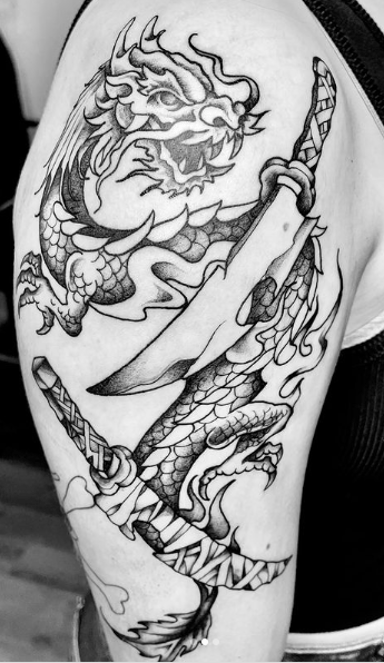 TattooGigs tattoo from Sergiy G tattoo artist (Blackwork, Dotwork style)