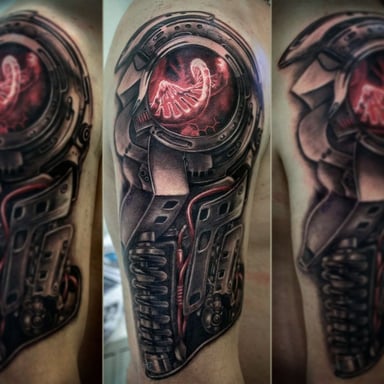 TattooGigs tattoo from Dmytro  K tattoo artist (Biomechanical, Black and grey style)