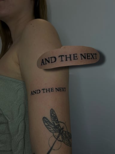 TattooGigs tattoo from Evina B tattoo artist (Script, Continuous line style)