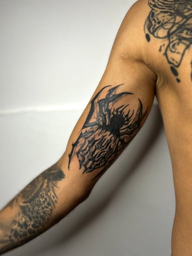 TattooGigs tattoo from Evina B tattoo artist (Blackwork, Horror style)