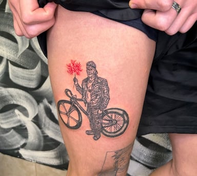TattooGigs tattoo from Evina B tattoo artist (Realism, Sketch, Continuous line style)