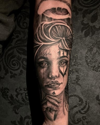TattooGigs tattoo from Ben R tattoo artist (Realism, Black and grey, Chicano style)