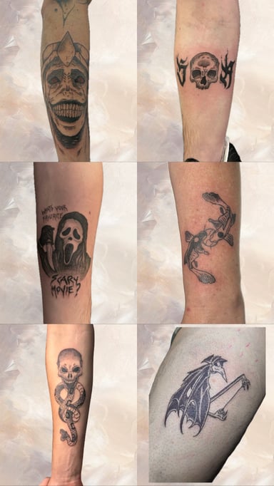 TattooGigs tattoo from Matilde F tattoo artist (Blackwork, Otaku, Illustrative, Sketch, Fine-line style)