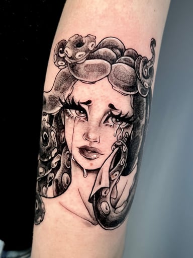 TattooGigs tattoo from Mirna R tattoo artist (Blackwork, Otaku, Illustrative style)