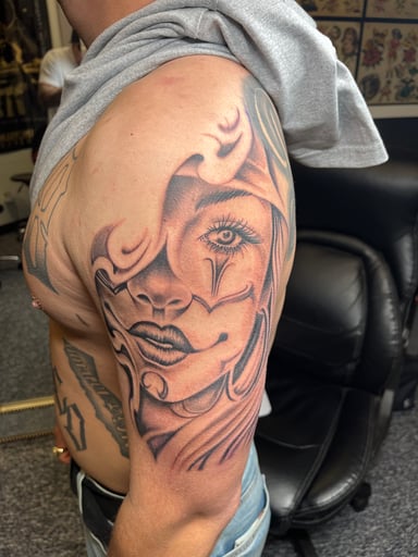 TattooGigs tattoo from  tattoo artist (Realism, Black and grey, Surrealism, Fine-line style)