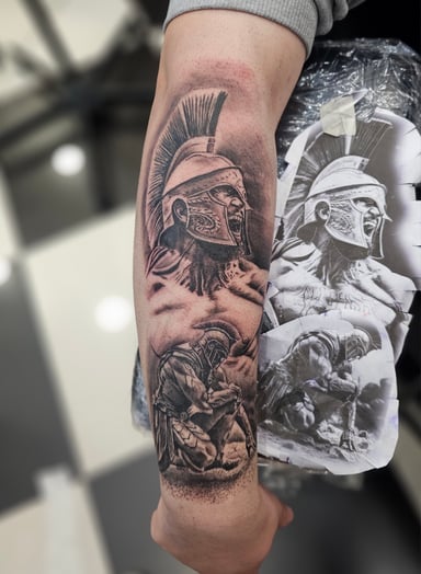 TattooGigs tattoo from  tattoo artist (Realism, Portrait, Black and grey style)