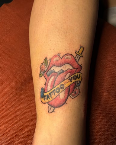 TattooGigs tattoo from Sezen M tattoo artist (American traditional, Neo-traditional, Script, New school style)