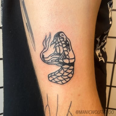 TattooGigs tattoo from Wolfe • Lilith O tattoo artist (American traditional, Neo-traditional, Blackwork, Illustrative style)